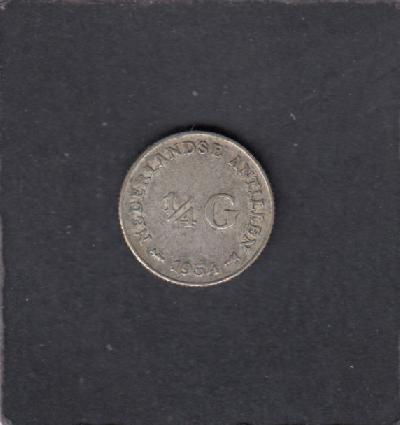 Beschrijving: 1/4 Gulden